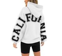 Felpa Donna con Cappuccio- Giacca Sportiva Leggero Hoodie Cotone Manica Lunga Sweatshirt Aperto con Tasche Felpe Casual Classico Tinta Unita maglione lungo donna invernale Comodo per andare al lavoro
