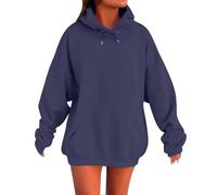 Felpa Donna con Cappuccio Leggera Giacca Sportiva Hoodie Cotone Manica Lunga Sweatshirt con Tasche Felpe Casual Comode Primavera Autunno Felpa Peluche Donna Morbido e Delicato sulla Pelle