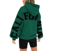 Felpa Donna con Cappuccio Manica Lunga Comode Felpas Donnas Casual Leggera Giacca con Cappuccios con Tasca Maglione Donna Lungo Comodo per Andare al Lavoro