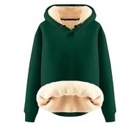 Felpa Donna Con Cappuccio Offerta Felpa In Pile Cotone Termica Firmata Sweatshirt Hoodie Tinta Unita Invernale Sportiva Pullover In Peluche Cotone Felpe a Manica Lunga Cappotto Elegante Caldo Pesante