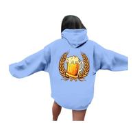 Felpa Donna con Cappuccio Streetwear Comode Giacca Sportiva con Cappuccio Autunno Oversize Elegante Pullover Giacca Sportiva Leggero Hoodie Cappotto Casual Classico Classico Autunno Inverno