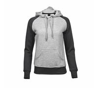 FELPA DONNA CON CAPPUCCIO TEEN JAYS TJ5433 TOP QUALITY BICOLORE FASHION STYLE
