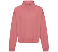 Felpa Donna Con Collo A Zip 1/4 Awdis