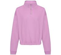 Felpa Donna Con Collo A Zip 1/4 Awdis