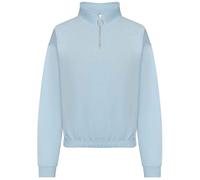 Felpa Donna Con Collo A Zip 1/4 Awdis