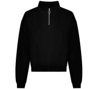 Felpa Donna Con Collo A Zip 1/4 Awdis