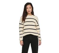 ONLY Pullover beige / nero, Taglia XL