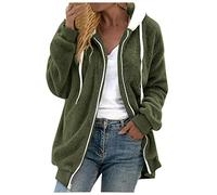 Felpa Donna Con Zip E Cappuccio Curvy Invernale Felpe Pile Elegante Oversize Giacche Peluche Teddy Caldo Comodo Giubbino Firmati Mezza Stagione Giacca Leggera Trekking Per La Casa E Il Tempo Libero