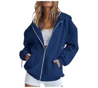 Felpa Donna con Zip e Cappuccio Leggera Giacca in Pile Sportiva Invernale Felpa Maglione Inverno Sport Giacche a Vento Felpe Cotone Curvy Oversize Autunno