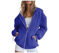 Felpa Donna con Zip e Cappuccio Leggera Giacca in Pile Sportiva Invernale Felpa Maglione Inverno Sport Giacche a Vento Felpe Cotone Curvy Oversize Autunno