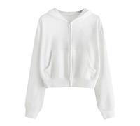 Felpa Donna con Zip, Sweatshirt Donna, Felpe Oversize, Hoodie, Felpa Bianca, Felpe con Zip, Hoodie, Cappuccio, Cappuccio