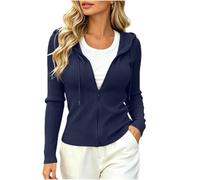Felpa Donna Corta Oversize Con Cappuccio Pullover Casual Streetwear Moda