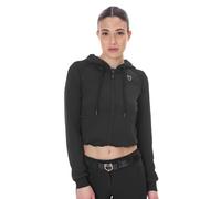 FELPA DONNA CROPPED CON CAPPUCCIO