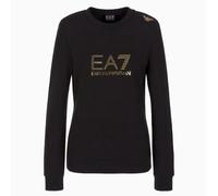 Felpa Donna EA7 Emporio Armani Logo Girocollo 8NTM45 1200 Nero