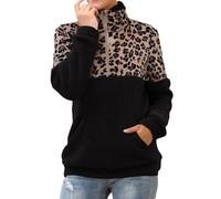 Felpa Donna Elegante Felpa Sherpa Donna Stitch Bambina Coperta Ragazza Manga Rossa Zip Pile con Cappuccio Grigia Bianca Felpe Particolari Over Cotone Primavera Velluto Garzate Tasca per Cane