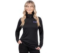 Felpa Donna FXR Pilot 1/4 Zip Nero-Ametista XL Nero