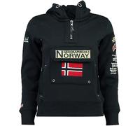 Geographical Norway Felpa Manica Lunga Gymclass Hoodie Donna 100% Poliestere Blu L