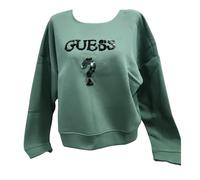 Felpa Donna Girocollo Guess V4BQ11KCHX0 A832 Verde