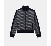 Felpa Donna Guess Con Zip E Logo V6RQ08K2042 FJBB Blu