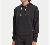 Felpa Donna Guess Cotone Cappuccio Cropped V5YQ04KBSL2 FJ8A Nero
