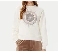 Felpa Donna Guess Logo Moda W5RQ05K7EX1 G012 Bianco