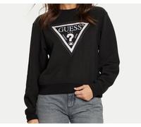Felpa Donna Guess Logo ModaW5RQ09K8802 JBLK Nero
