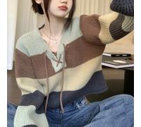 Felpa donna in maglia a righe Fashion Forward ottima per street style