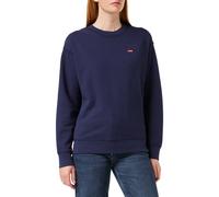 Felpa donna Levi's maglione maglietta Standard Crew, blu scuro, XS