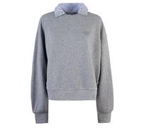 Liu Jo Felpa donna UF5254 F0873 con colletto camicia Grigio S