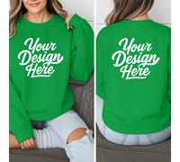 Felpa donna personalizzata - Aggiungi foto e testo, lotto fronte/retro