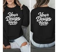 Felpa donna personalizzata - Aggiungi foto e testo, lotto fronte/retro