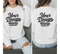 Felpa donna personalizzata - Aggiungi foto e testo, lotto fronte/retro
