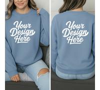 Felpa donna personalizzata - Aggiungi foto e testo, lotto fronte/retro