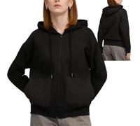 Felpa con cappuccio e zip PUMA Class dal taglio morbido da donna, Abbigliamento, Nero, XS XS