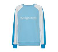 Felpa Donna The Jogg Concept S blu fumo / blu chiaro / bianco