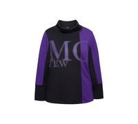 Felpa donna Ulla Popken taglie forti scritta pietra ornamentale collo alto