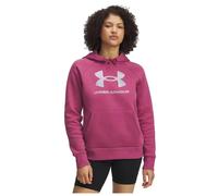 Under Armour Rival Fleece Shimmer W - felpa con cappuccio - donna S Dark Pink woman