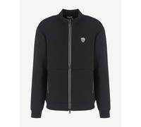 Felpa EA7 Premium Shiel Full Zip nero puro - S