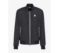 Felpa EA7 Premium Shield Crew Full Zip nero puro - L