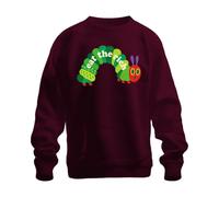 Felpa Eat The Rich Raupe Hungrig Statement, Borgogna, XXL
