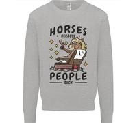 Felpa Equestre Per Bambini Horse Riding Perché La Gente Fa Schifo