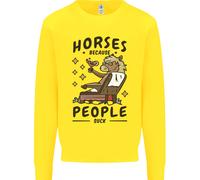 Felpa Equestre Per Bambini Horse Riding Perché La Gente Fa Schifo