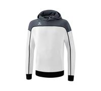 Erima „Change by Felpa con Cappuccio, Bianco/Slate Grey/Nero, 3XL Uomo