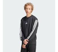 adidas performance - Essentials - Felpa in French Terry nera e bianca con 3 strisce-Nero 2XL