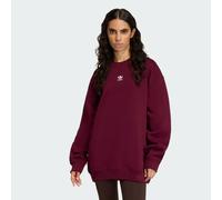 Felpa Essentials Fleece Long Oversized Crew Maroon S