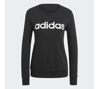 adidas Felpa da Donna W Lin Ft Swt, Nero/Bianco, Taglia S