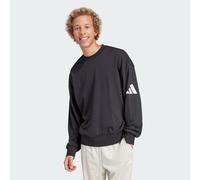 Felpa Essentials Loose Fit 3 Bar Logo Black / White 2XL