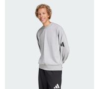 Felpa Essentials Loose Fit 3 Bar Logo Medium Grey Heather / Black 2XL