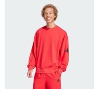 Felpa Essentials Loose Fit 3 Bar Logo Pure Ruby / Black XS