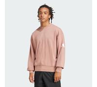 Felpa Essentials Loose Fit 3 Bar Logo Warm Clay / White XS